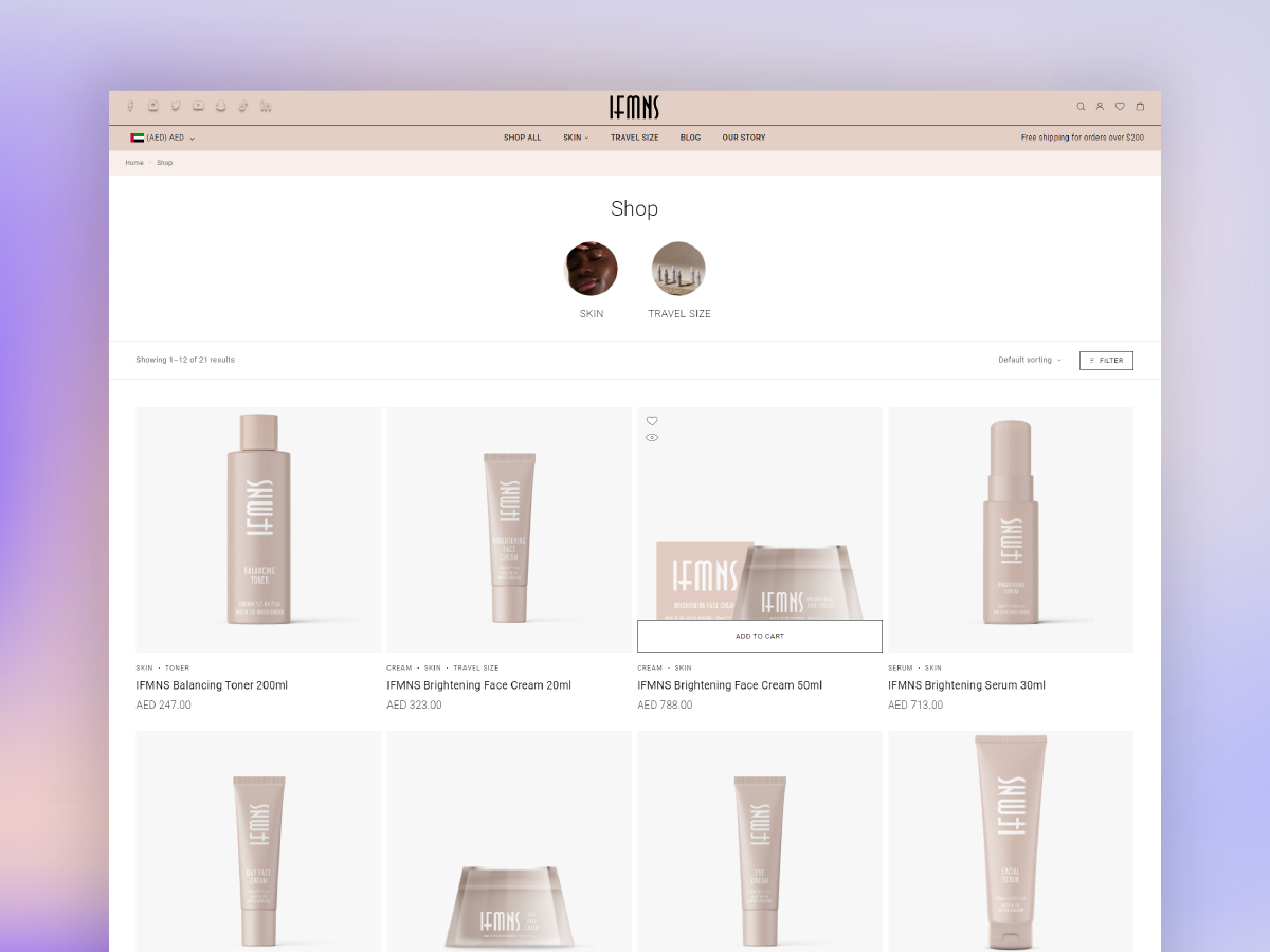 Cosmetics E-Commerce Website image2